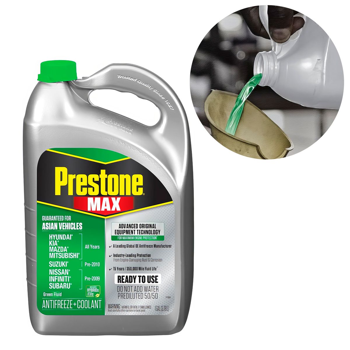 PRESTONE - Refrigerante y Anticongelante Prestone Max 50% Para Asiáticos Verde