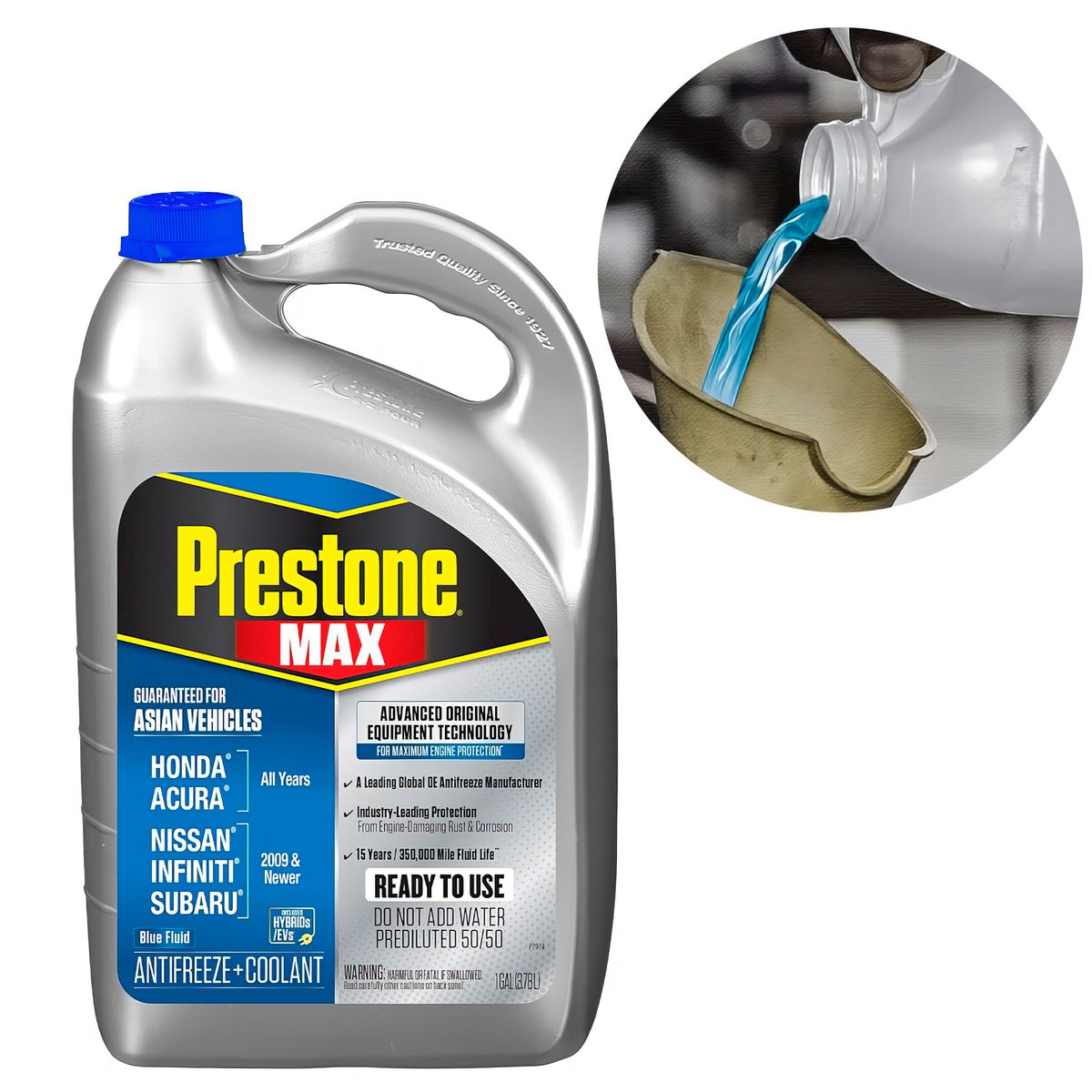 PRESTONE - Refrigerante y Anticongelante Prestone Max 50% Para Asiáticos Azul