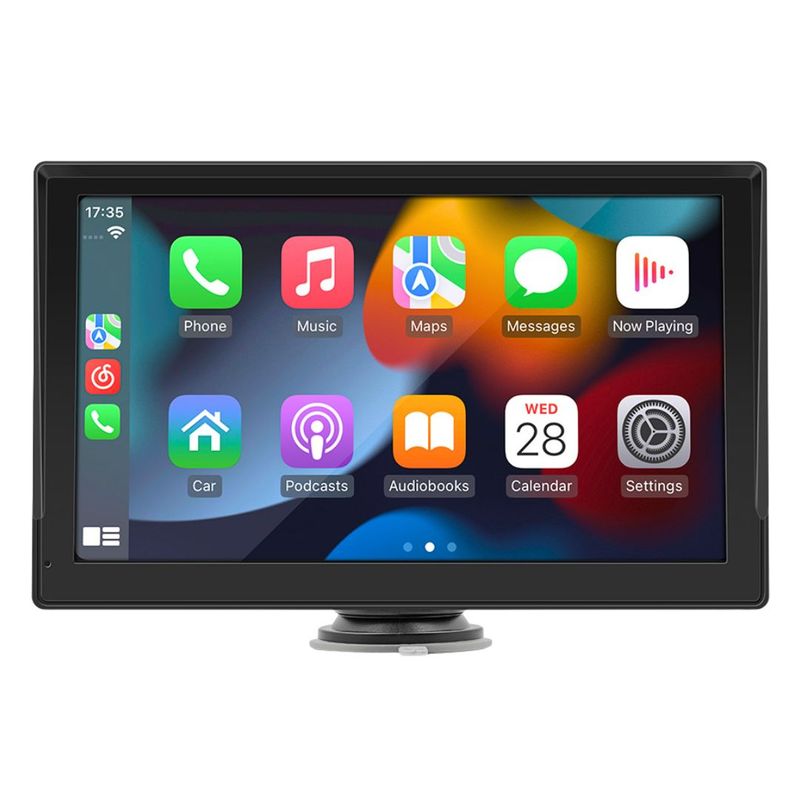 SEISA - Pantalla CarPlay Android Auto 9” Táctil con Bluetooth WiFi MirrorLink y Cámara Retroceso para Auto