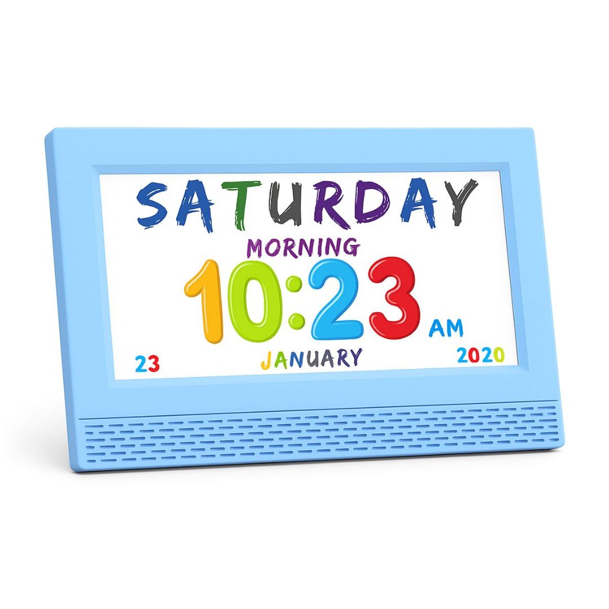 GENERICO - Reloj Despertador para Niños con Pantalla LED Grande Recordatorio Diario y Voz Parlante Educativa