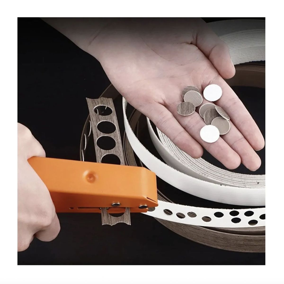 GENERICO - Perforador Canto Delgado Melamina para Tapa Tornillos 8mm