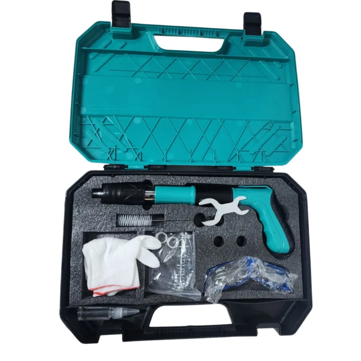 OEM - Pistola de Clavos Remachadora con Accesorios y Kit de Seguridad