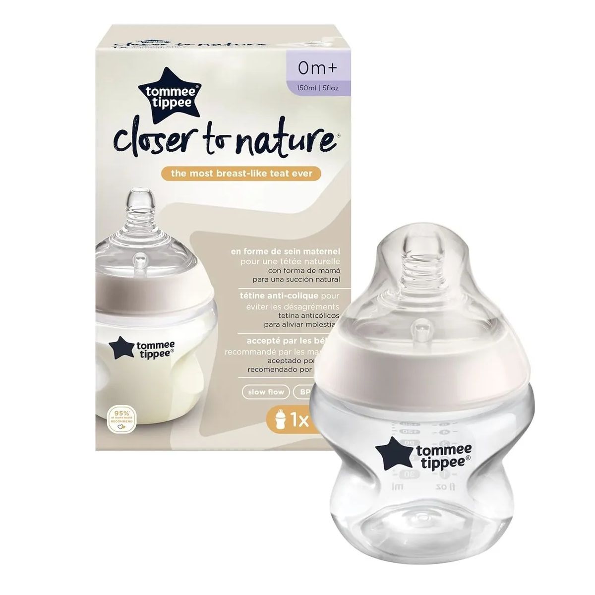 TOMMEE TIPPEE - Biberón Para Recién Nacido Anticolico Tomme Tippee - Pack 2un