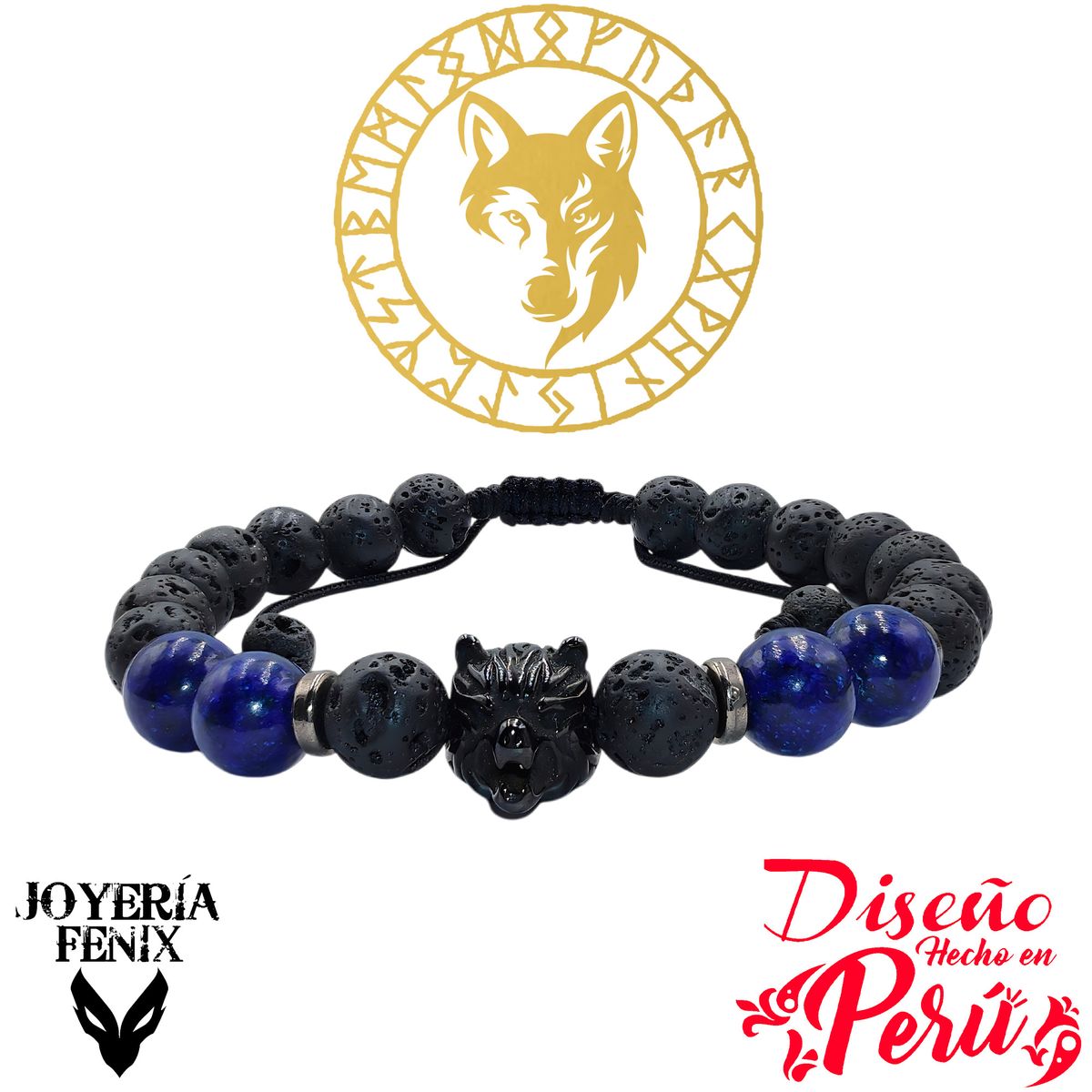 JOYERIA FENIX - Pulsera Lobo - Joyería Fenix