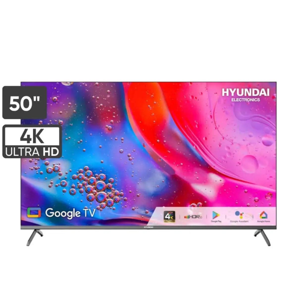 HYUNDAI - Televisor Hyundai LED 50 HYLED5020G4KM UHD 4K Smart Google TV