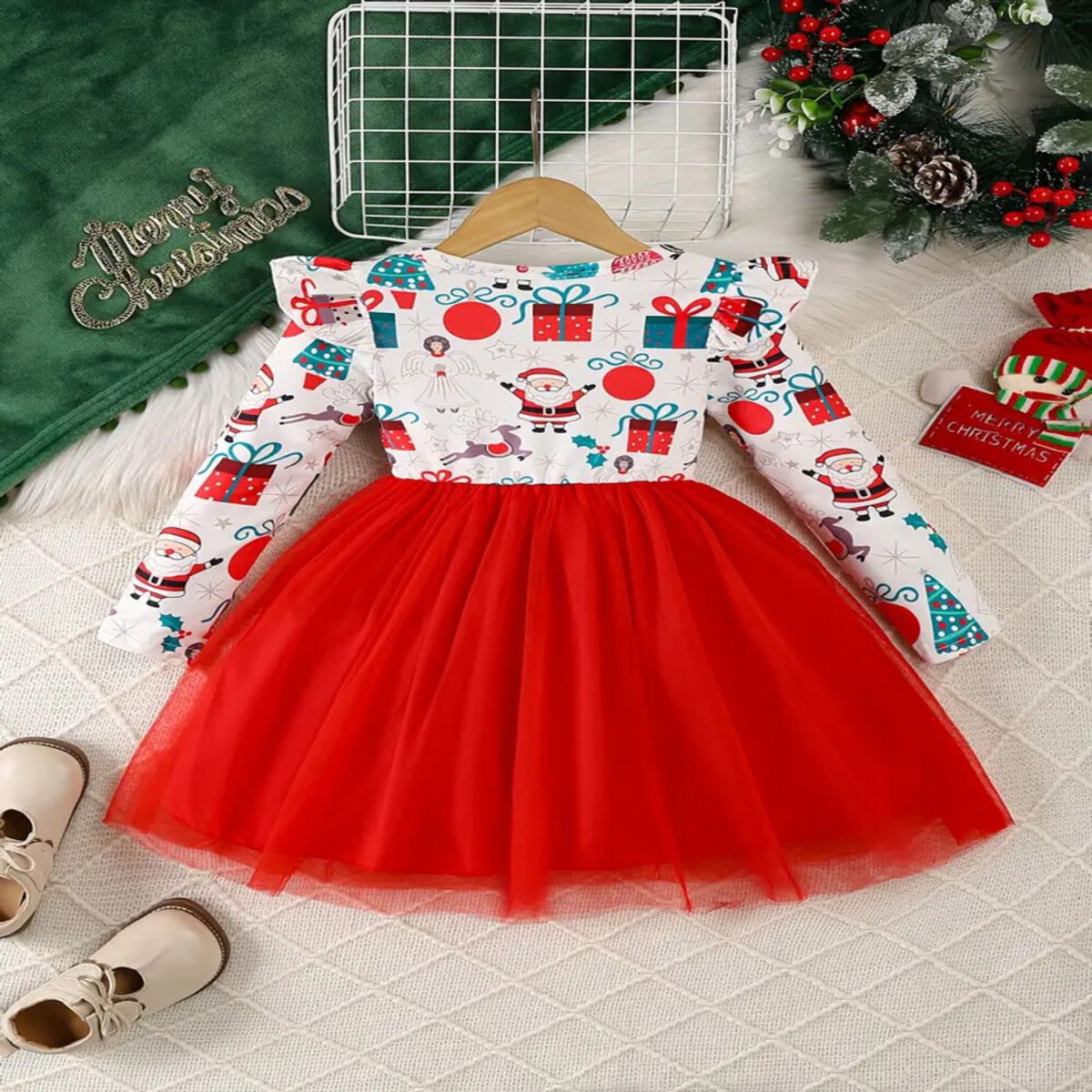 GENERICO - VESTIDO NAVIDAD DE NIÑA