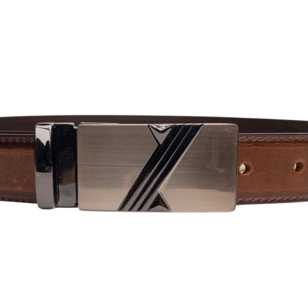 GENERICO - Correa Casual Elegante para Caballero en cuero - T28 al T40 diseño lateral