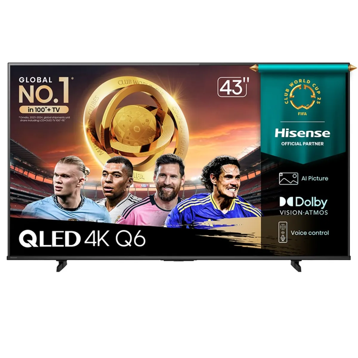 HISENSE - TV Hisense 43 QLED 4K UHD Vidaa 43Q6QV