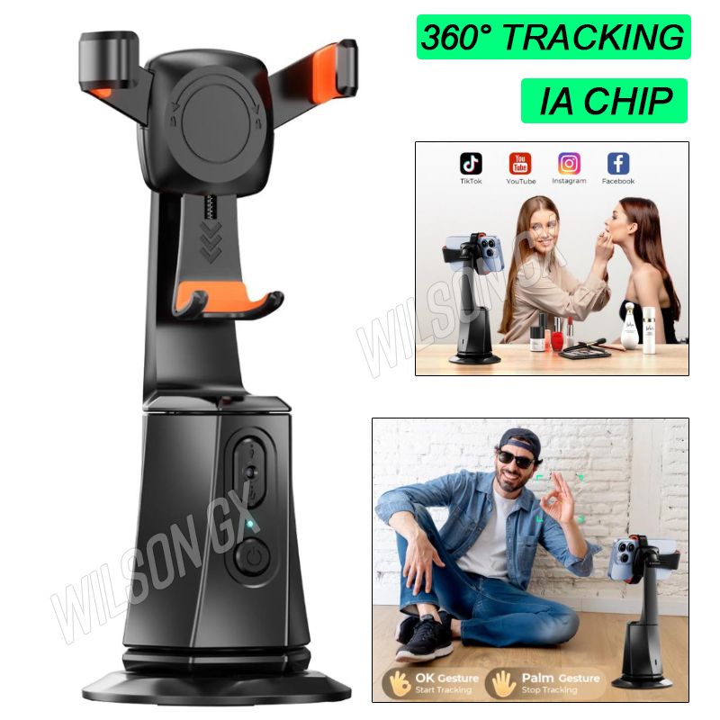 OEM - Holder Tripode Con Seguimiento Facial 360 IA Recargable Streaming