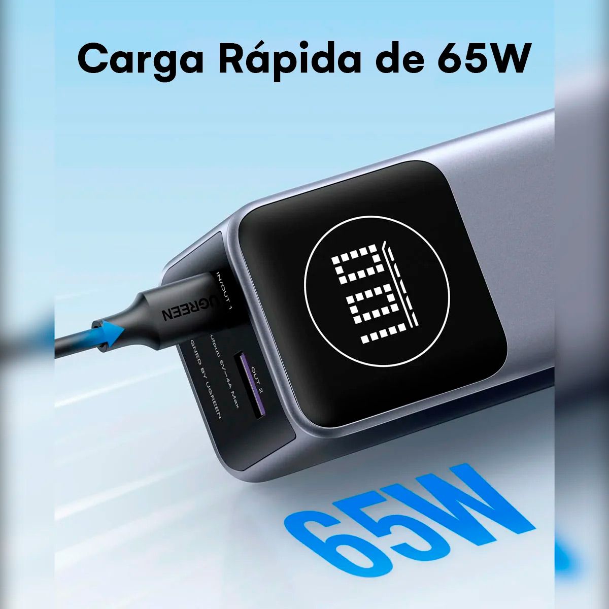 UGREEN - Ugreen PB724 Power Bank Nexode 12000mah 100w ultrarrápida