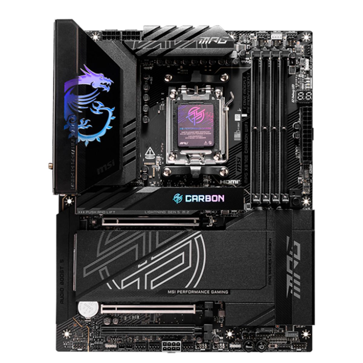 MSI - MOTHERBOARD MSI MPG X870E CARBON WIFI CHIPSET AMD X870E SOCKET AMD AM5 ATX