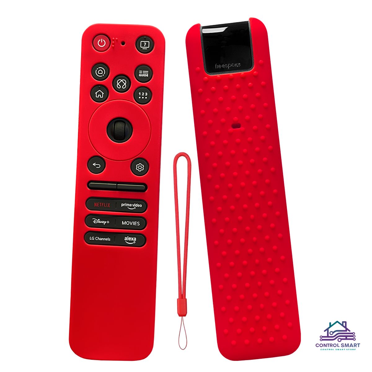 GENERICO - Funda Cerrada para Control LG Magic 2025 – Color Rojo