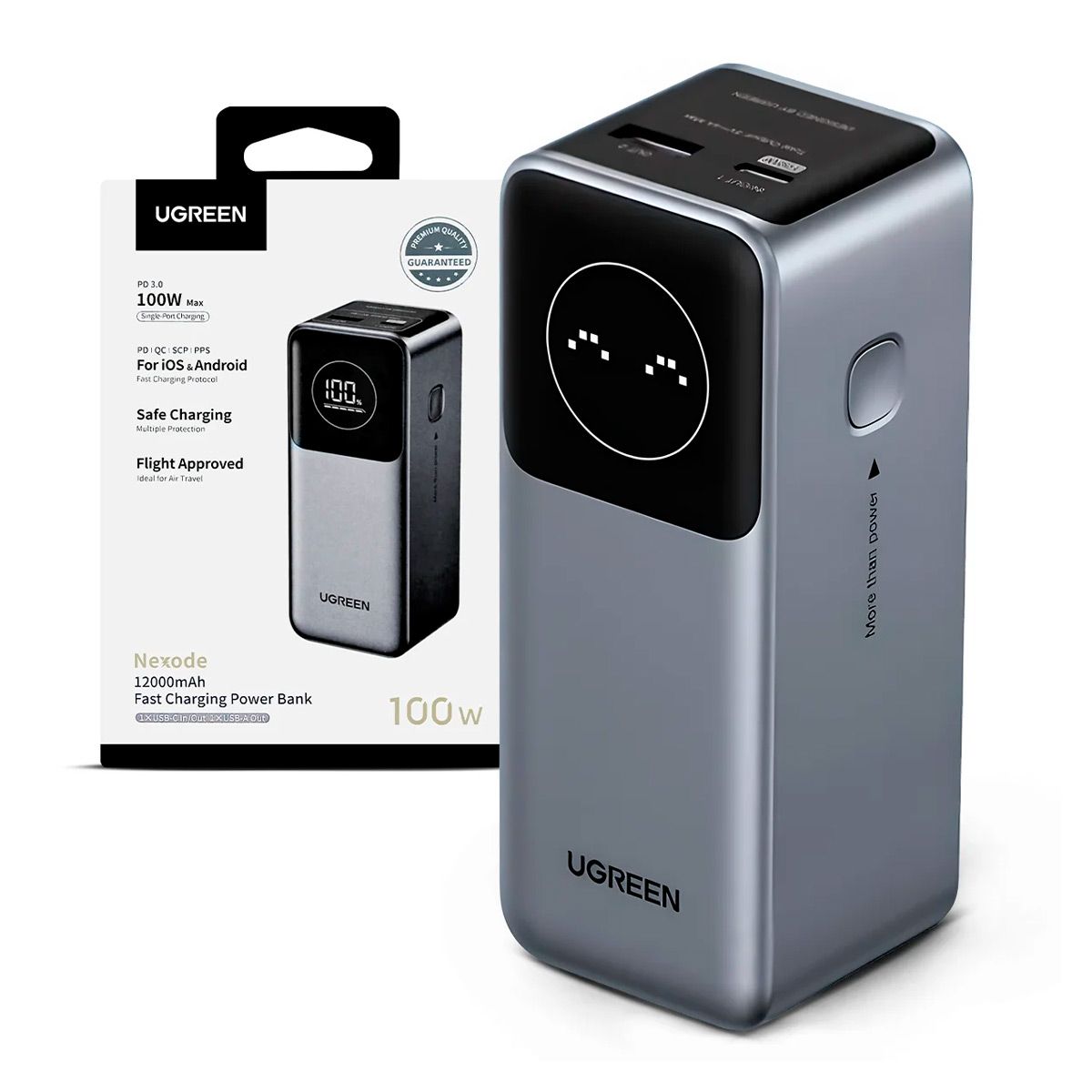 UGREEN - Power Bank Ugreen PB724 Nexode 12000mah 100w Carga Rapida