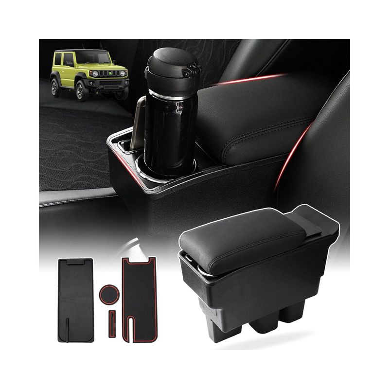 GENERICO - Suzuki Jimny Consola central y bandeja organizadora con soporte celular