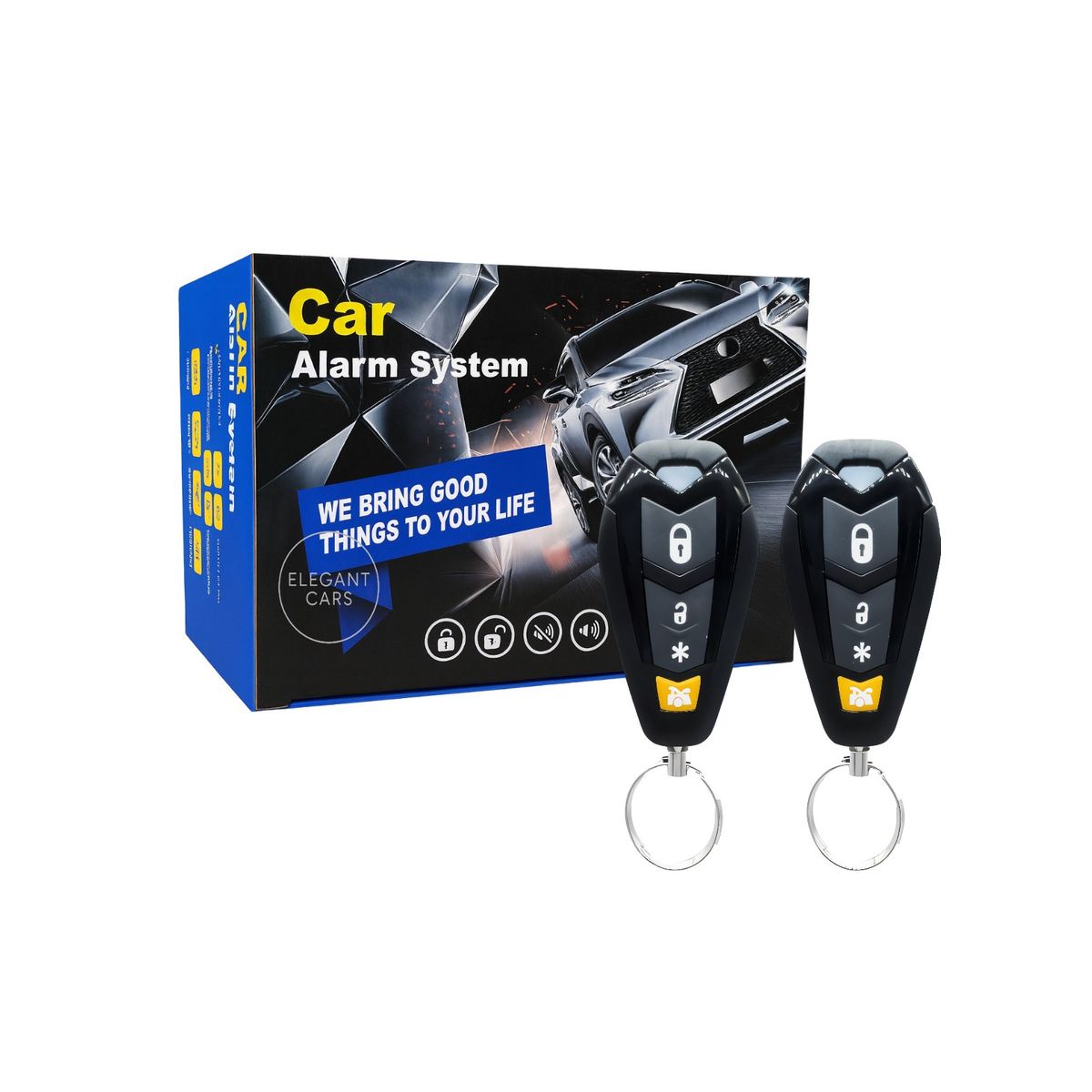 JET - Alarma de Auto System 2 Controles Sistema Antirrobo Universal Premium
