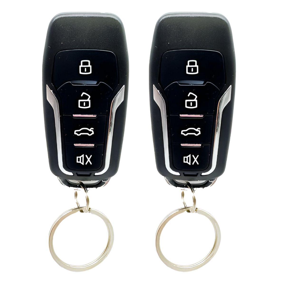 JET - Kit de Alarma System para Auto Antirrobo Universal con 2 Mandos +Sirena