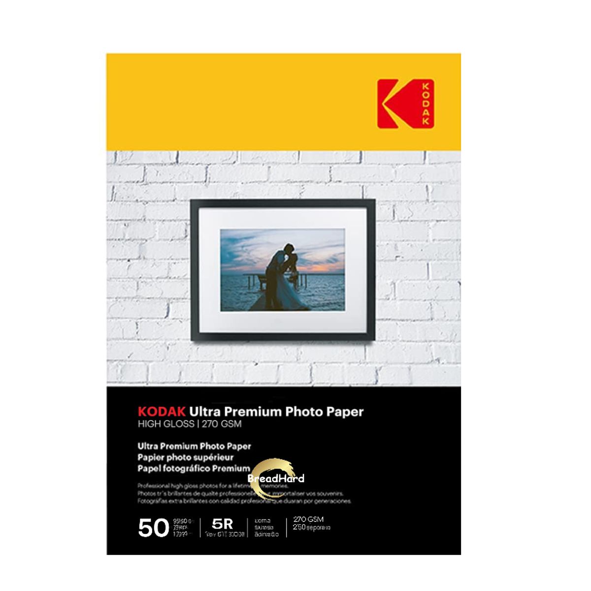 KODAK - Kodak Papel Fotografico Premium 270gsm Gloss 178x127cm 50uds 5R