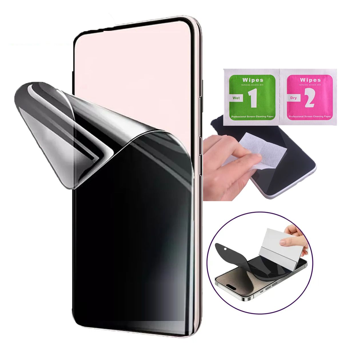 GENERICO - Mica Hidrogel Mate Antiespia para iPhone 13 Pro Max