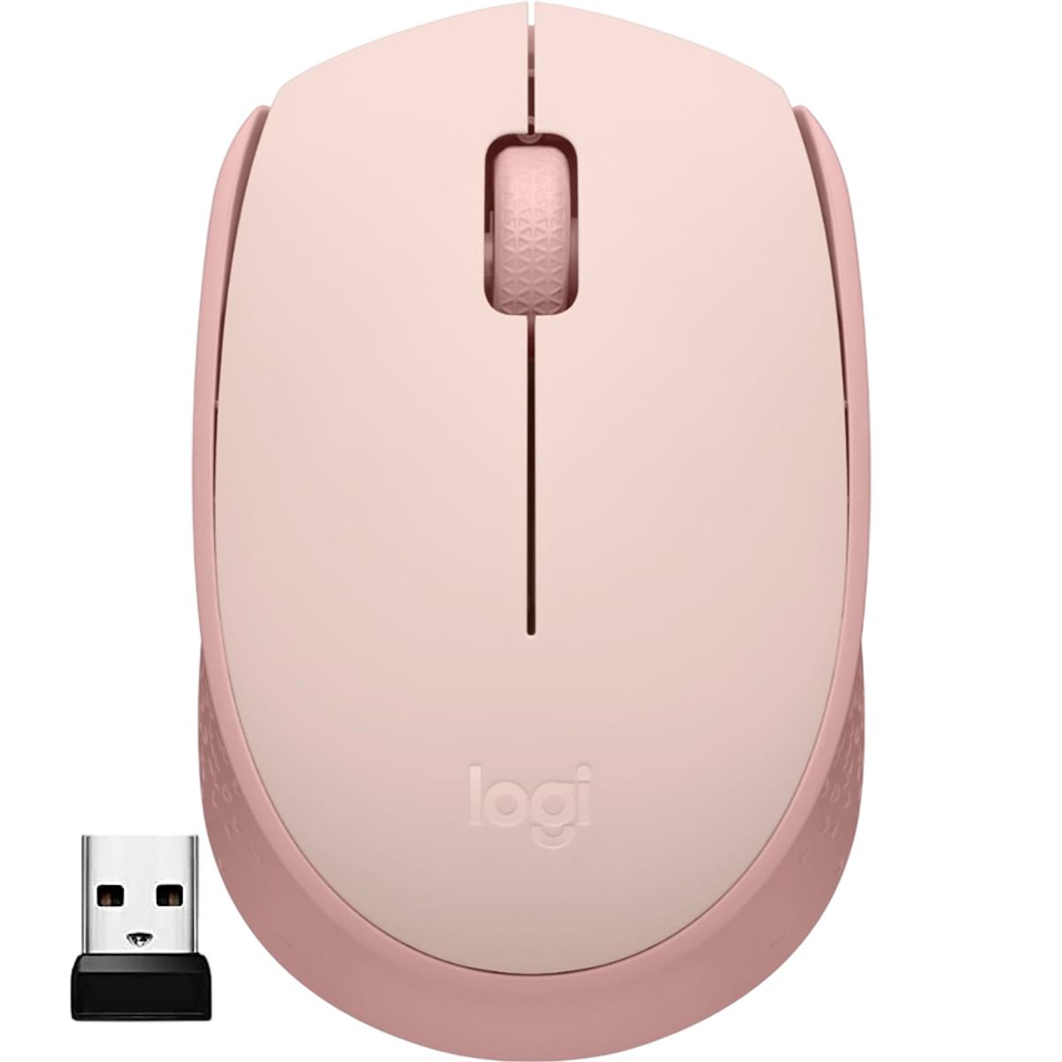 LOGITECH - Mouse Inalámbrico Logitech M170 USB 2.4GHz 1000 DPI Rosa