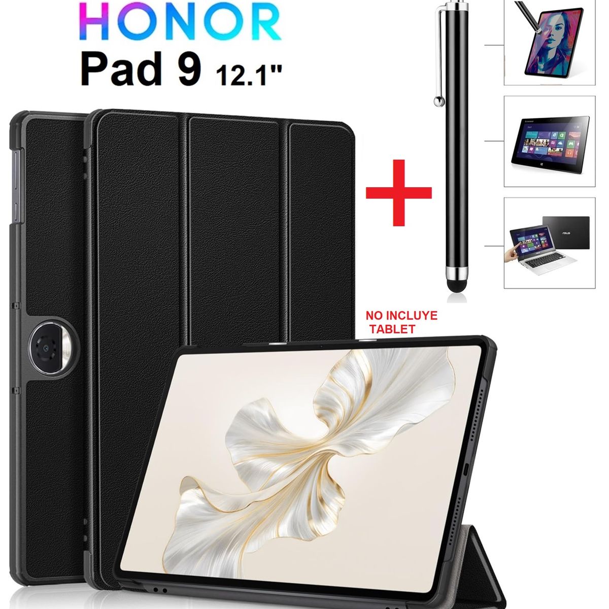 GENERICO - Funda Magnetica + Lapiz Tactil para Honor Pad 9 12.1 2024 Case Imantado