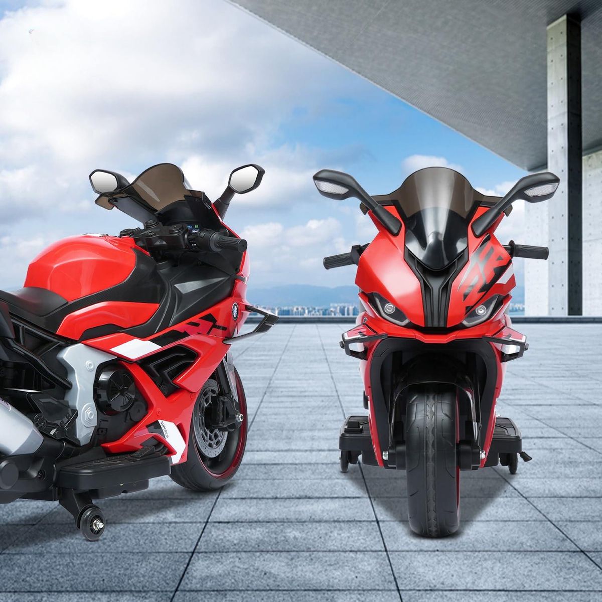 GENERICO - Moto a Batería SUPER RUNNER 12 Volt. ROJO