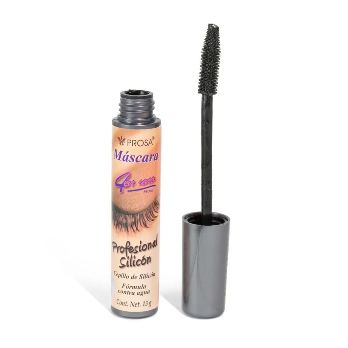 AVON - Máscara de Pestañas PROFESIONAL SILICON tapa GRIS OSCURO Prosa