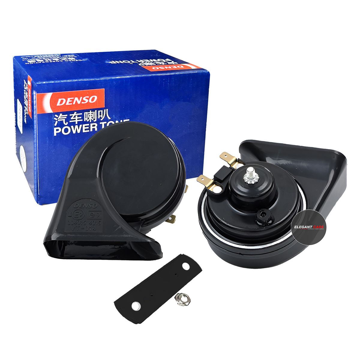 DENSO - Claxon Cornetas Denso Original Negro 12v 2ps