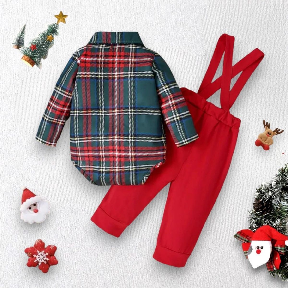 GENERICO - Conjunto Navideño para Bebé Niño – 2 Piezas