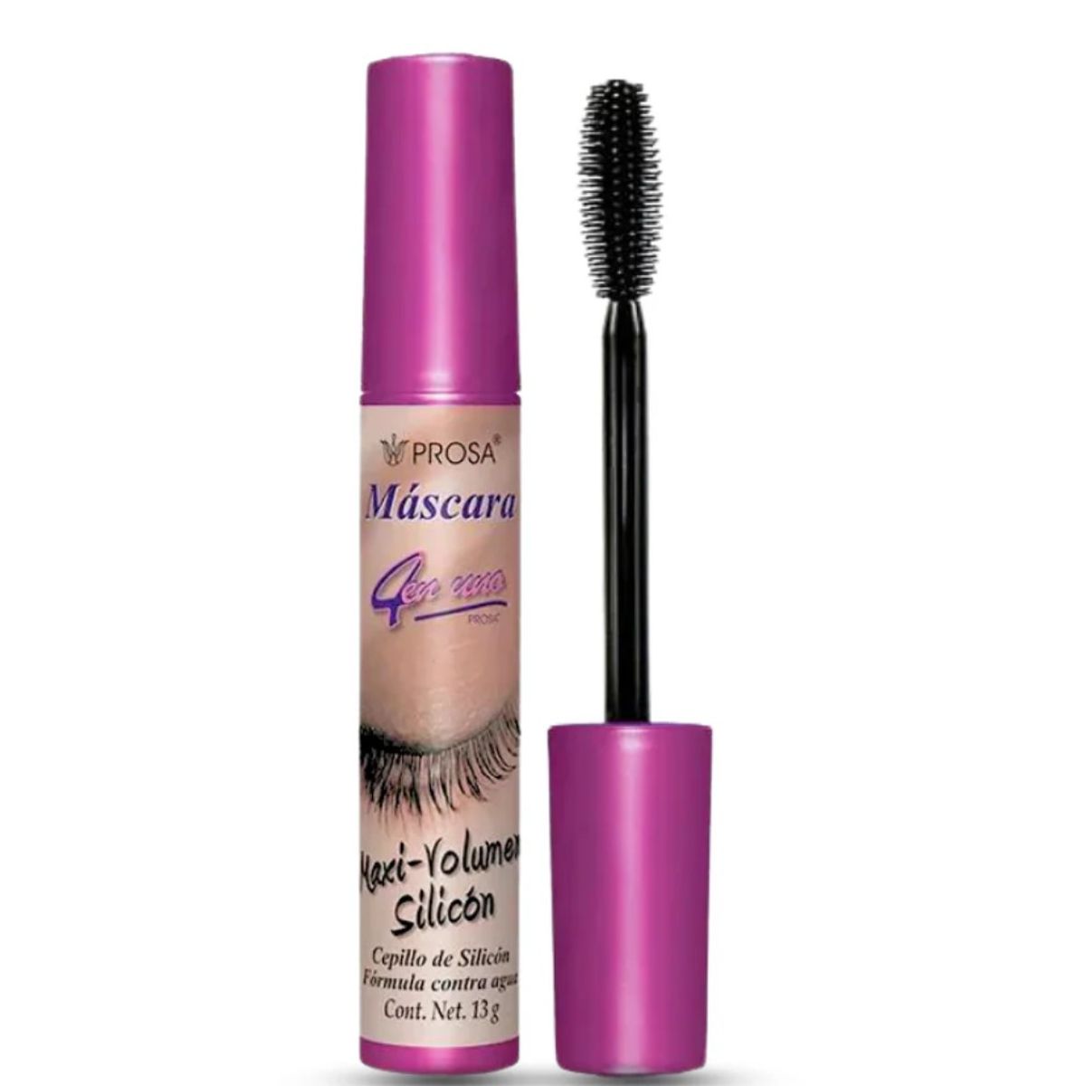 AVON - Máscara de Pestañas Maxi Volumen Silicón Tapa violeta Prosa