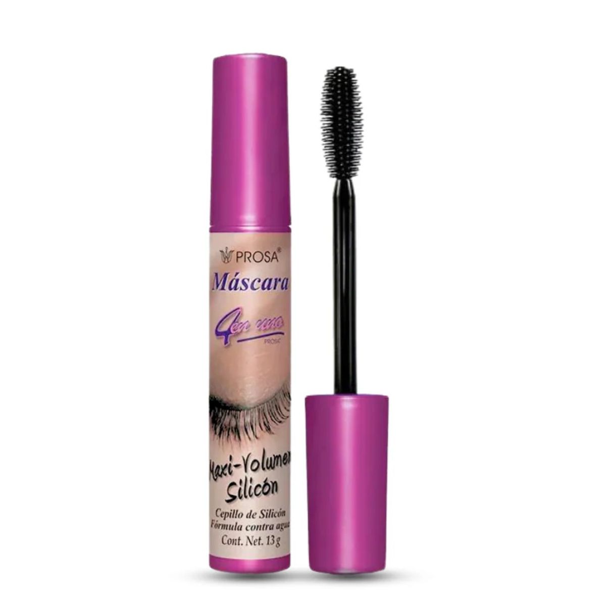 AVON - Máscara de Pestañas Maxi Volumen Silicón Tapa violeta Prosa