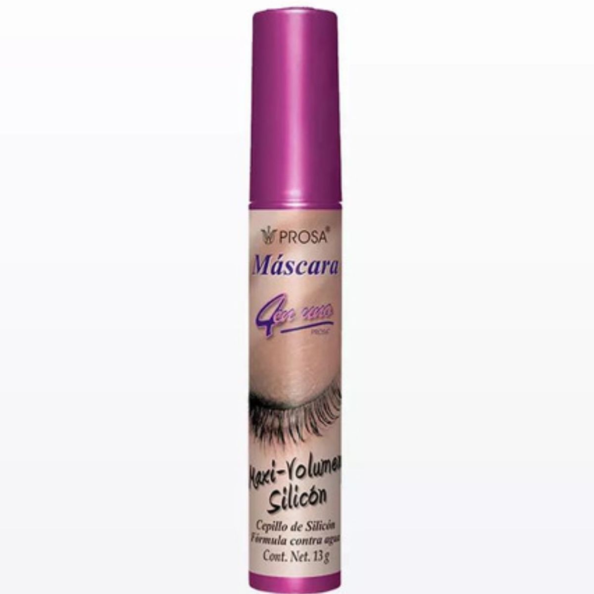 AVON - Máscara de Pestañas Maxi Volumen Silicón Tapa violeta Prosa