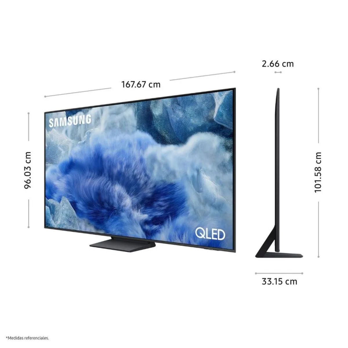SAMSUNG - Televisor Samsung QLED 75 Visión AI Smart TV QN75Q8FAAGXPE + Soundbar HW-B450F