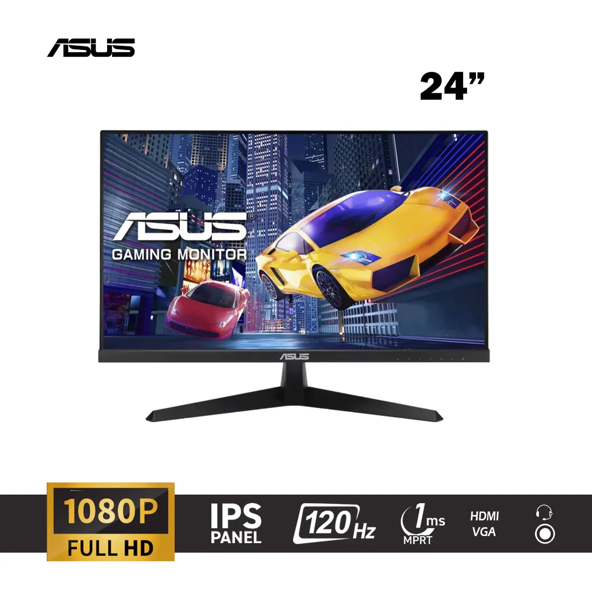 ASUS - MONITOR ASUS VY249HGR Eye Care  238 FHD IPS 120HZ 1MS MPRT