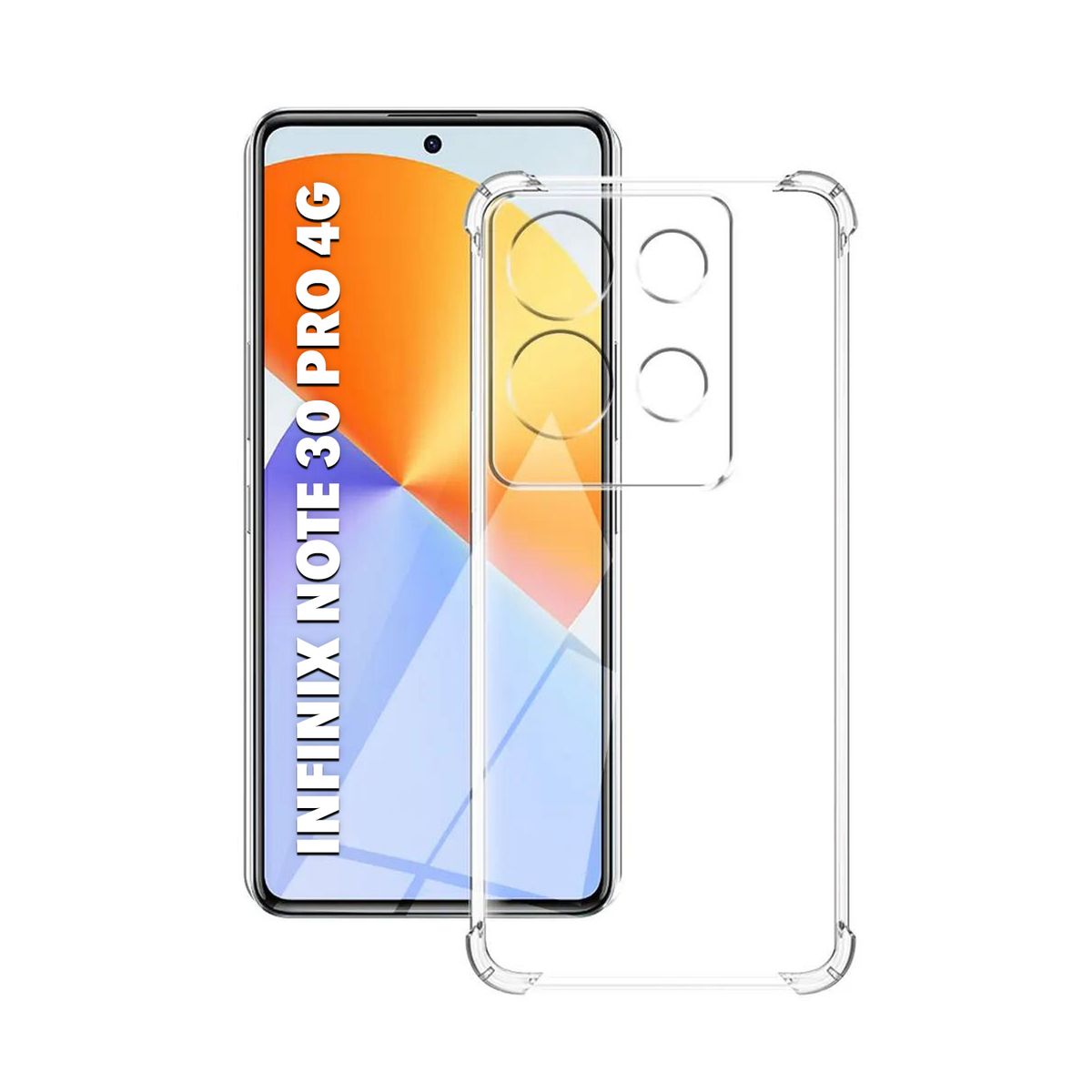 GENERICO - Funda Protector para INFINIX NOTE 30 PRO 4G  - TRANSPARENTE ANTI IMPACTO