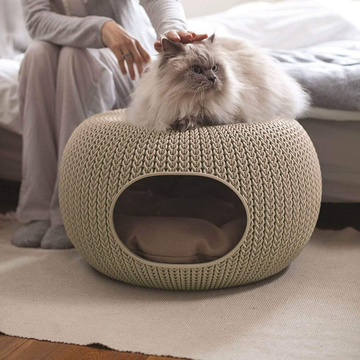 GENERICO - Cama Para Perro Raza Pequeña Puff P’itay 2 en1-PROLIMSO