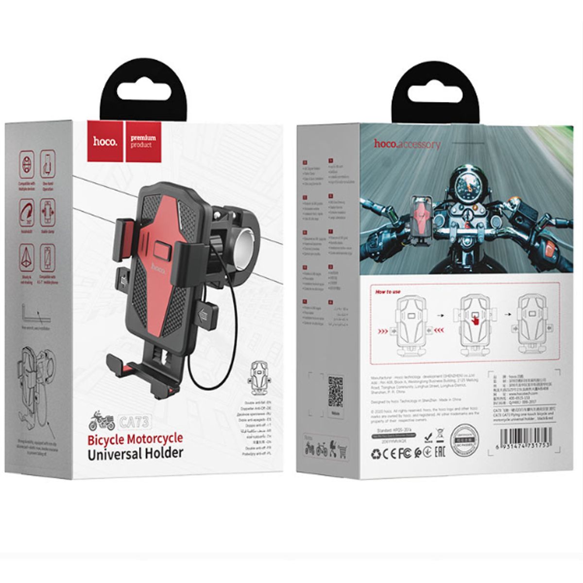 HOCO - Holder Soporte Universal 360° para Celular Moto o Bicicleta Hoco CA73