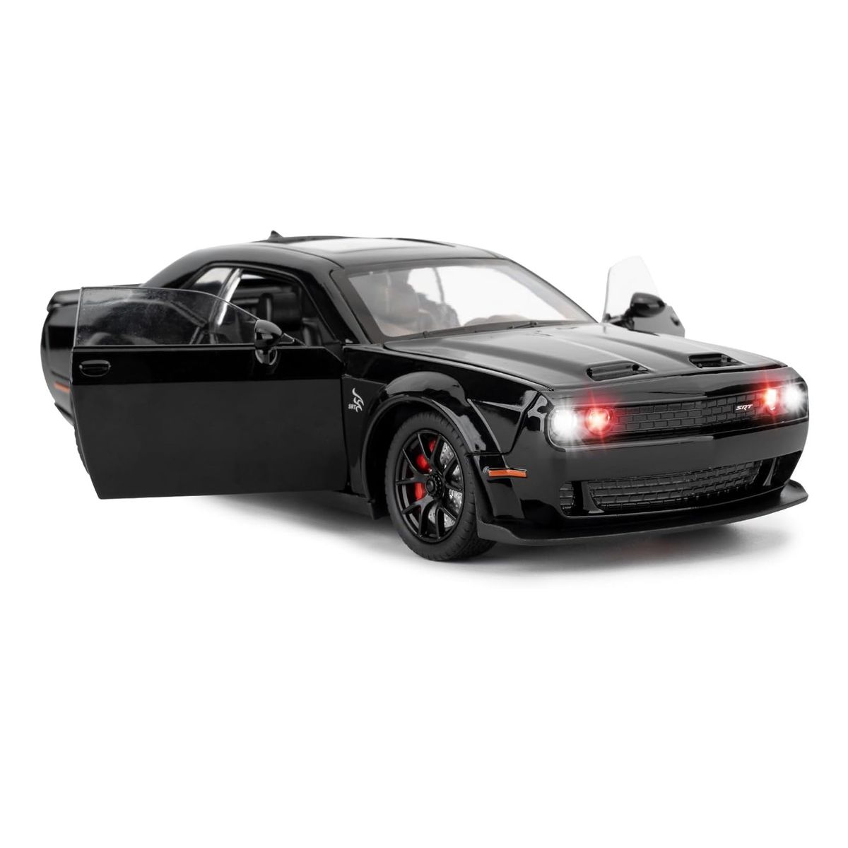 DIECAST MASTER - AUTO COLECCION DODGE HELLCAT ESCALA 1: 24 SONIDO Y LUCES