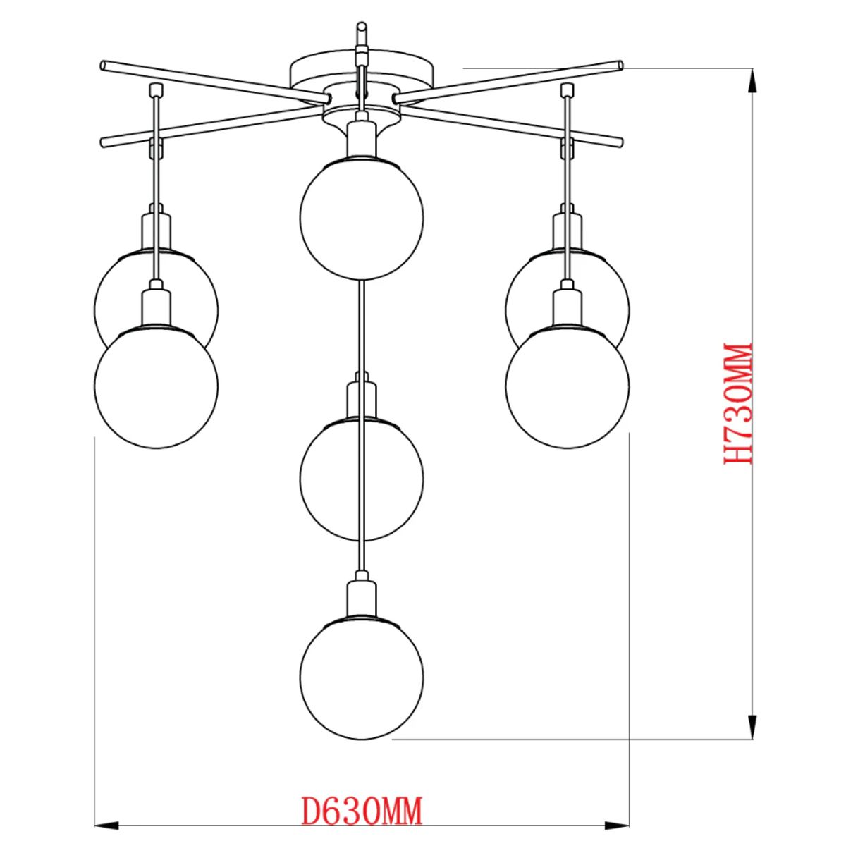 LUMINIKA - Lámpara Colgante Calta Black