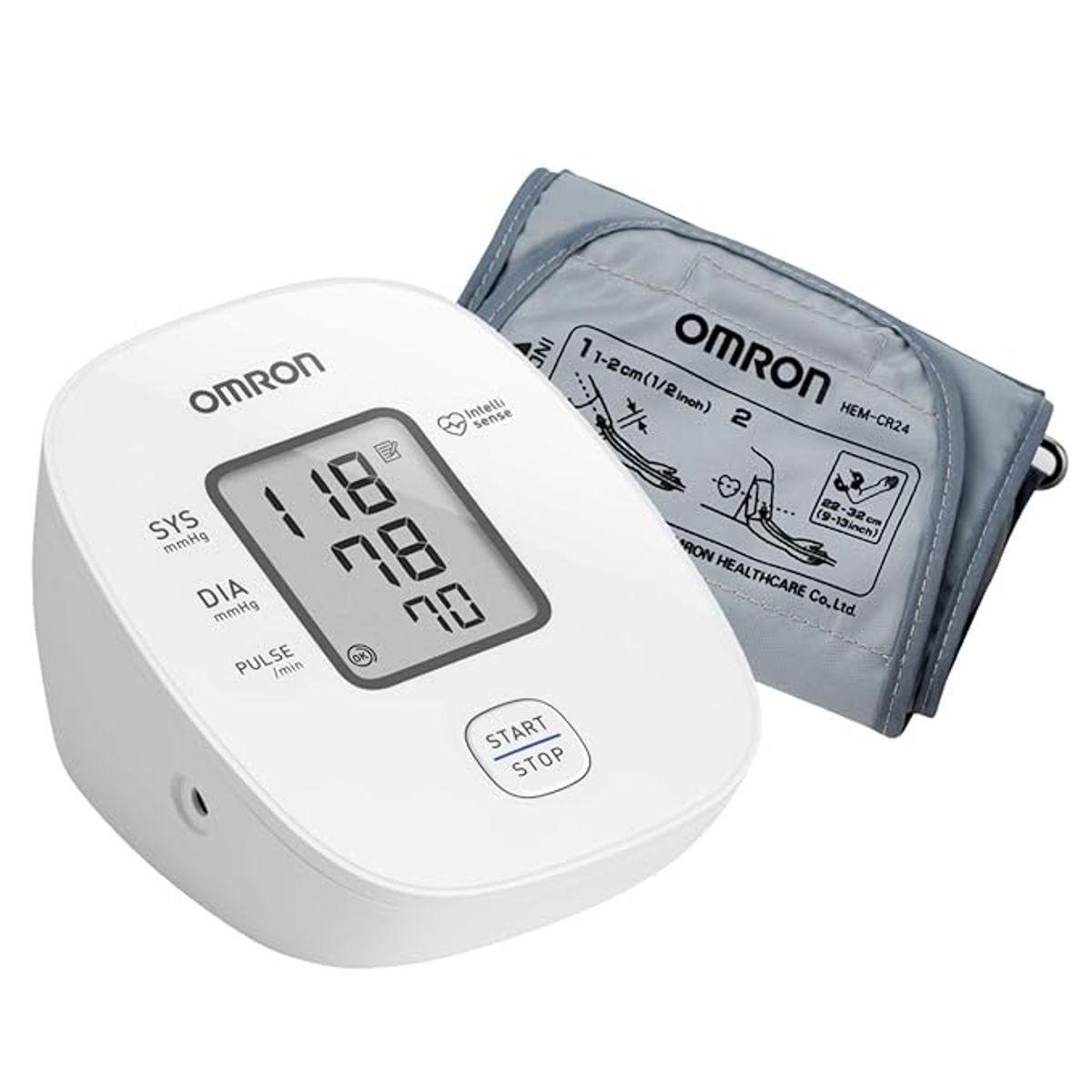 OMRON - Tensiómetro de Brazo Control  HEM7121J+ Reg. Termómetro Infrarrojo A200 Deimel