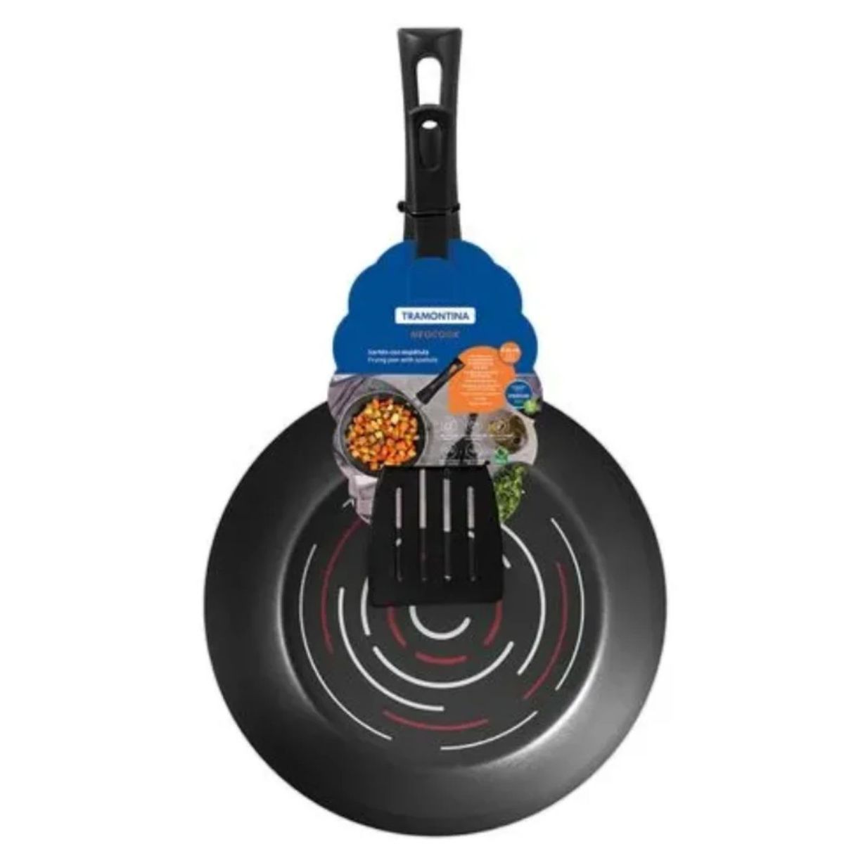 TRAMONTINA - Sartén de Aluminio antiadherente Neocook con espátula 22 cm