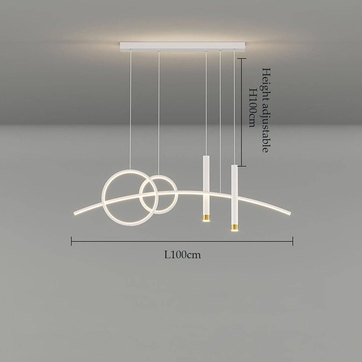 GENERICO - Lámpara Colgante Led Smart White 96W