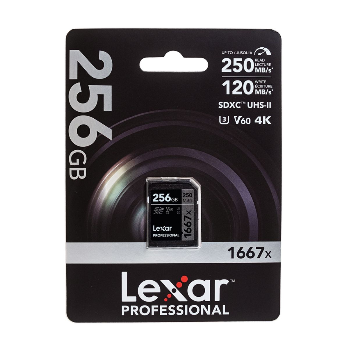 LEXAR - Memoria SD Lexar 256 GB V60 UHS-II