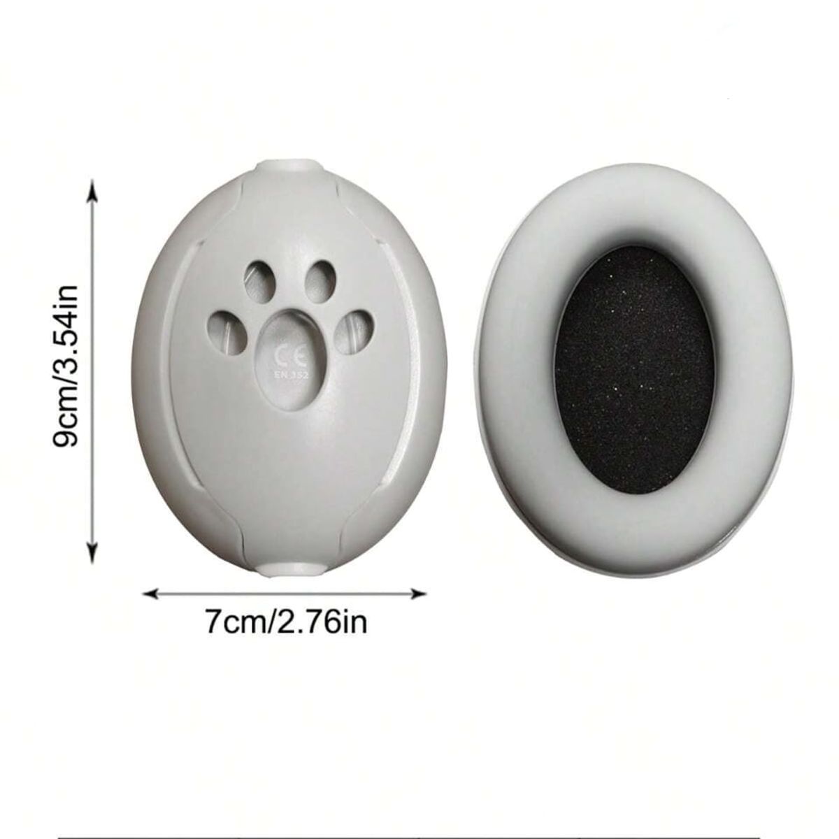 GENERICO - OREJERAS ANTIRUIDO PARA BEBÉS - GRIS