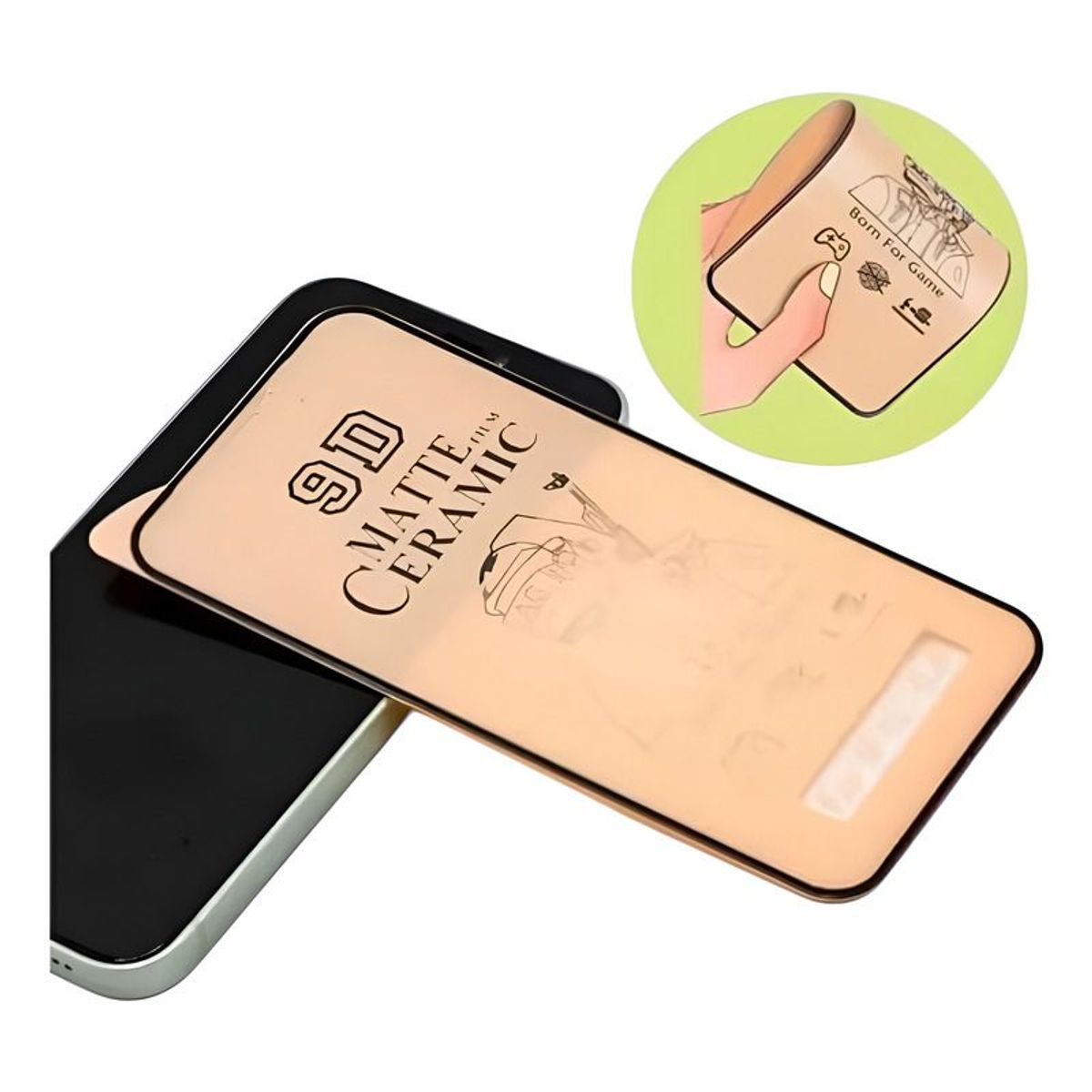 GENERICO - Mica de Cerámica Mate para iPhone  14 Plus - Pack 2 unds