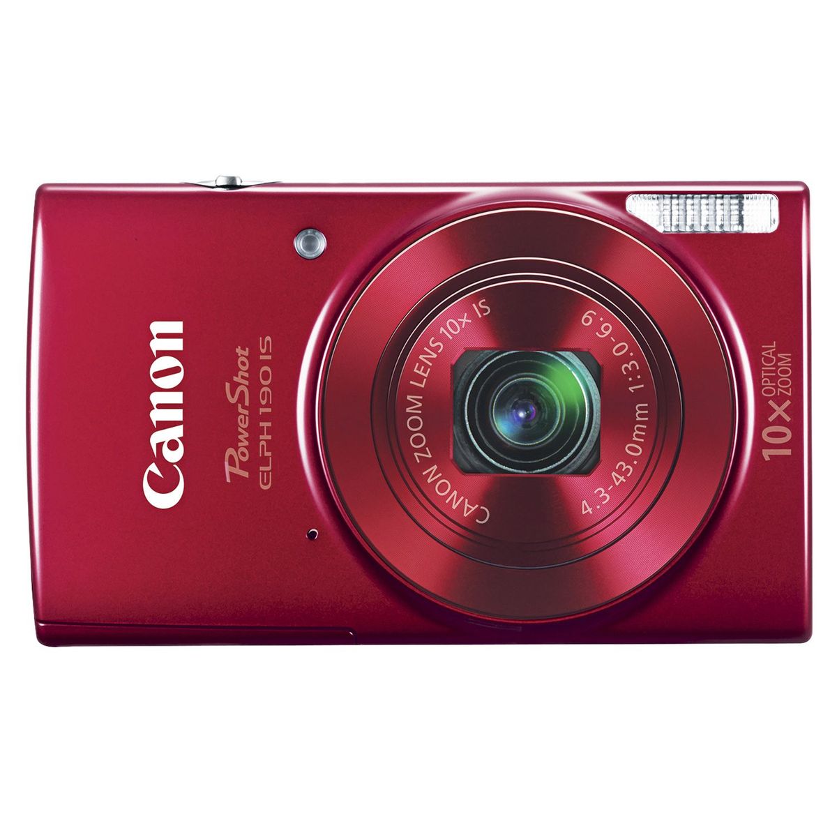 CANON - Cámara Digital Power Shot Elph 190 Kit Rojo