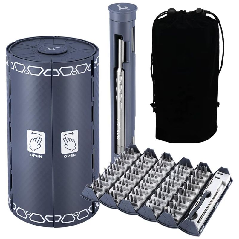 OEM - Set de Destornilladores de Precisión 128 en 1 para Bricolaje y Electrónica