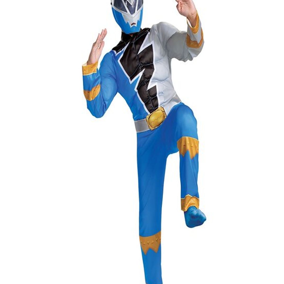 XCLUSIVE - DISFRAZ POWER RANGER BLUE DINO FURY DISGUISE NIÑO Talla S 4-6
