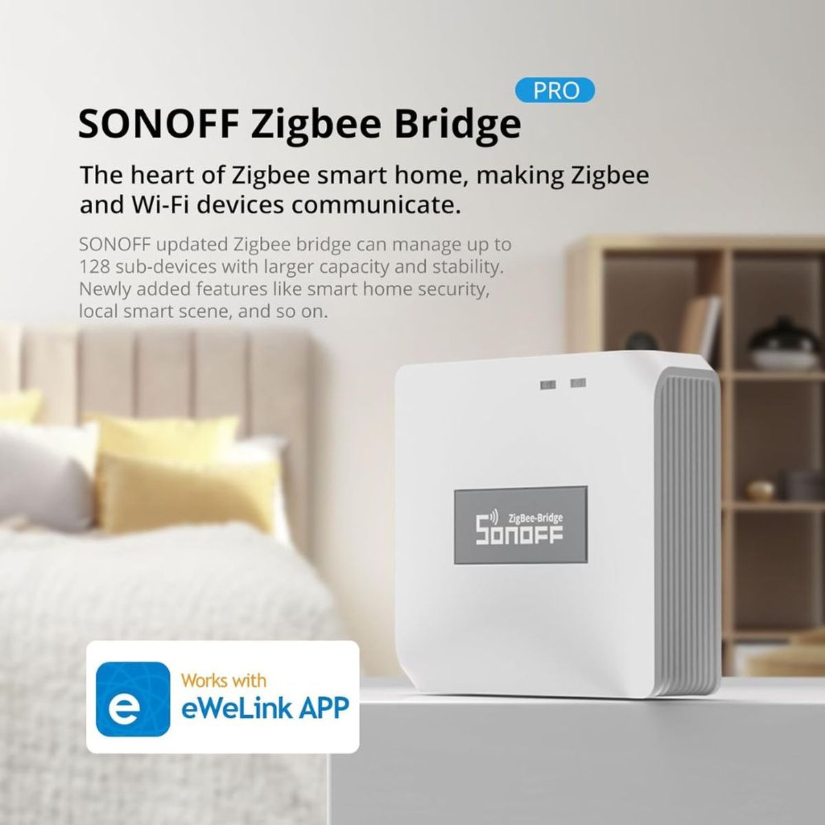 SONOFF - Sonoff Zigbee Bridge Pro Hub Blanco Alexa Wifi
