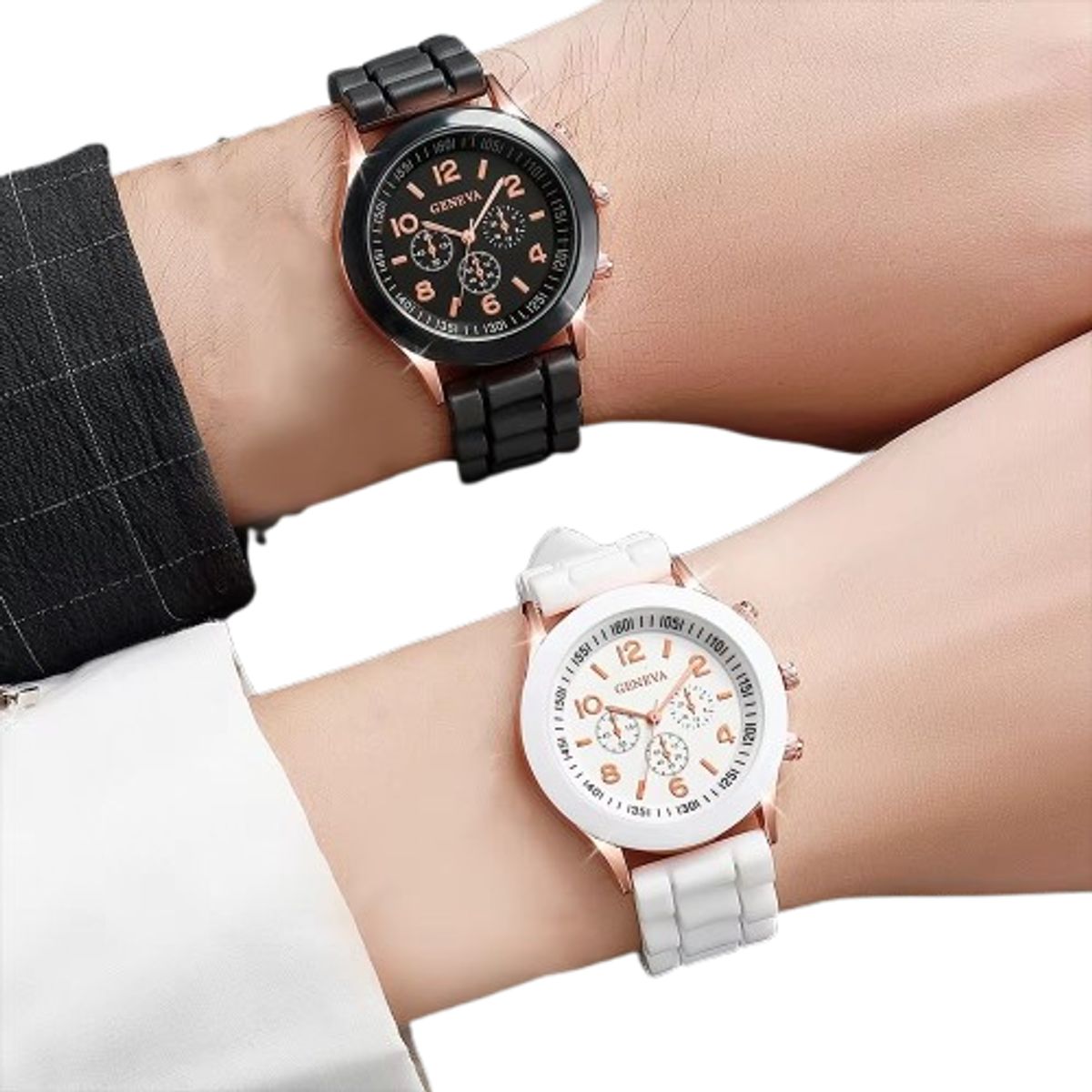 GENEVA - Pack de 2 Relojes Geneva con correa de silicona