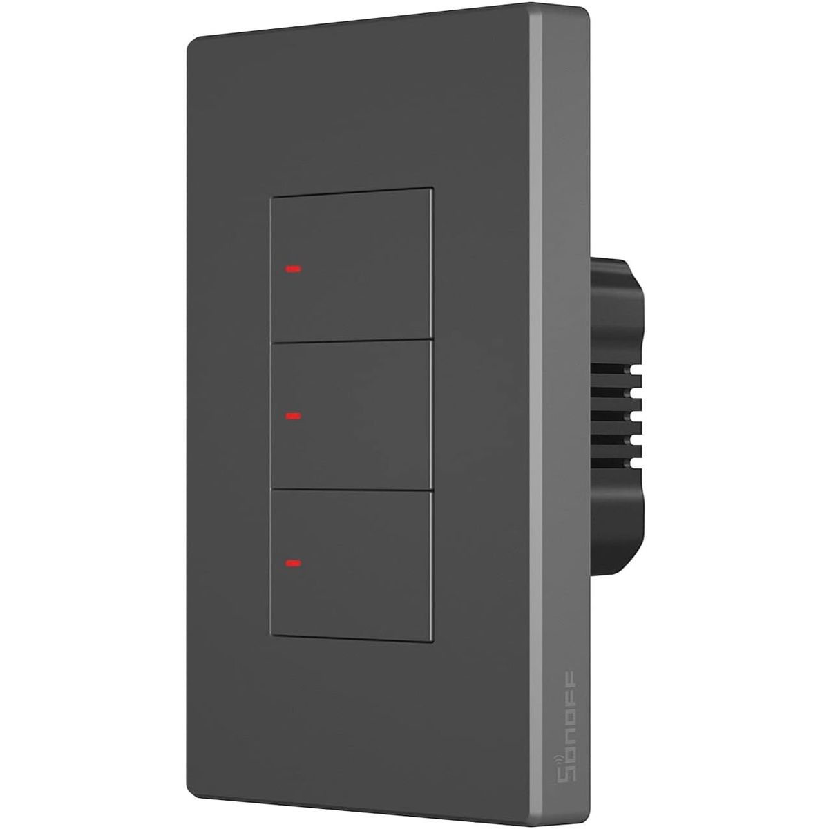 SONOFF - Interruptor Inteligente Sonoff M5 Negro 3 Botones Wifi